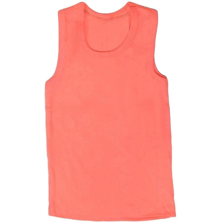 ToBeInStyle Girl's 4 Pack Ruffle Hem Cotton Tank Tops