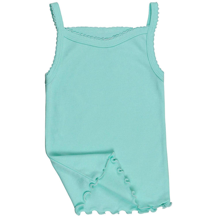 ToBeInStyle Girl's 4 Pack Ruffle Hem Spaghetti Strap Tank Tops