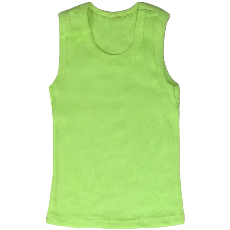 ToBeInStyle Girl's 4 Pack Ruffle Hem Cotton Tank Tops
