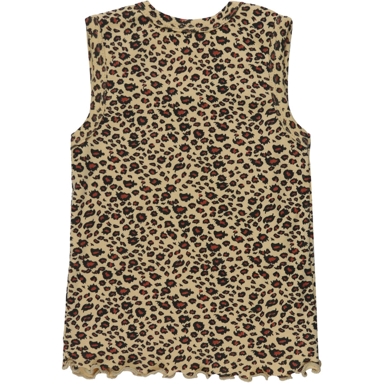 ToBeInStyle Girl's 4 Pack Ruffle Hem Cotton Tank Tops