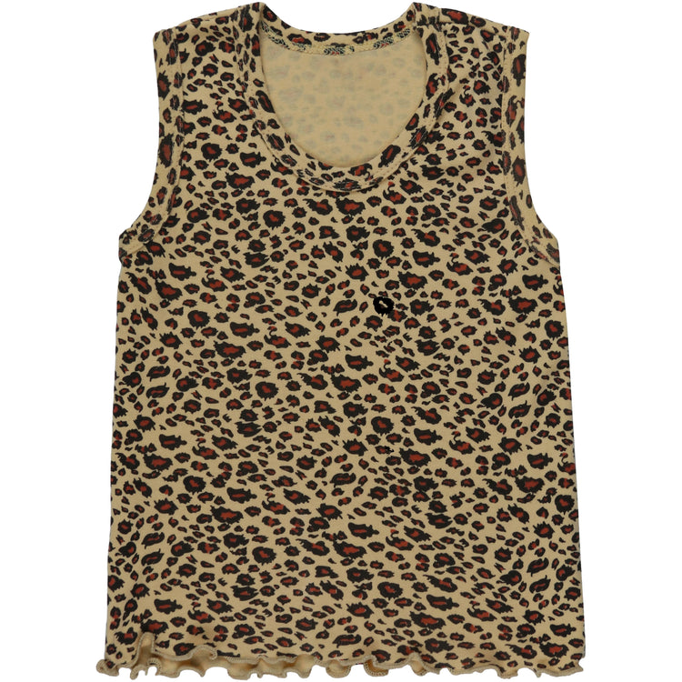 ToBeInStyle Girl's 4 Pack Ruffle Hem Cotton Tank Tops