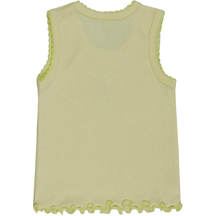ToBeInStyle Girl's 4 Pack Ruffle Hem Cotton Tank Tops