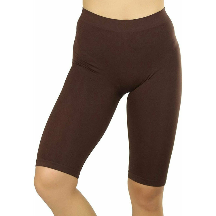 ToBeInStyle Women's Nylon 19" Knee Length Legging Shorts