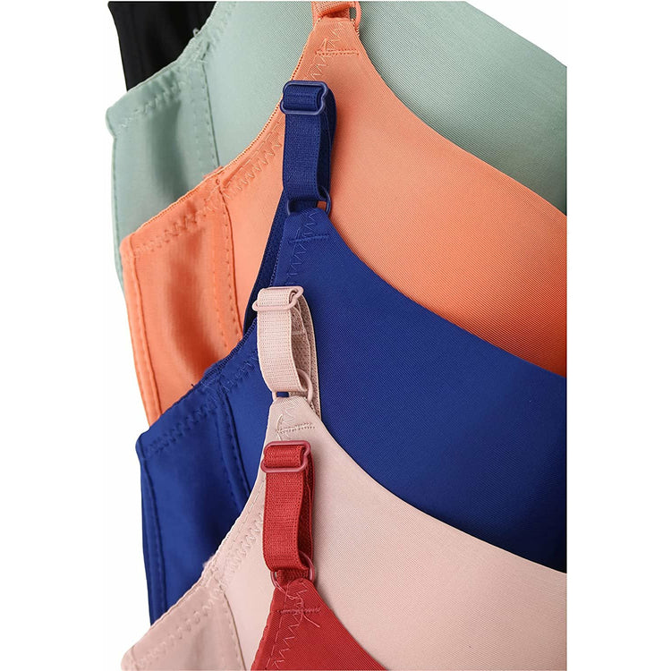 ToBeInStyle Women's Pack of 6 Classic Smooth Silhouette Bras