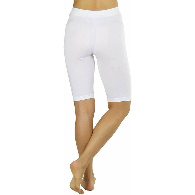 ToBeInStyle Women's Nylon 19" Knee Length Legging Shorts