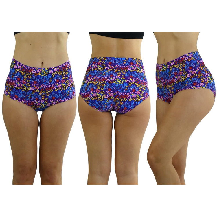 Women's Pack of 6 High Waisted Seamless Laser Cut Panty Briefs