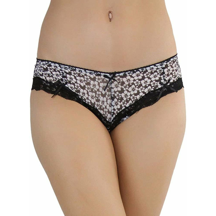 ToBeInStyle Women's Pack of 6 Lace Accents Hipster & Bikini Panties