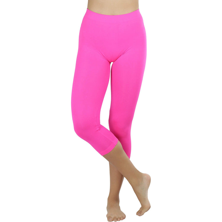 Women’s Capri Length Seamless Lightweight Stretch Leggings