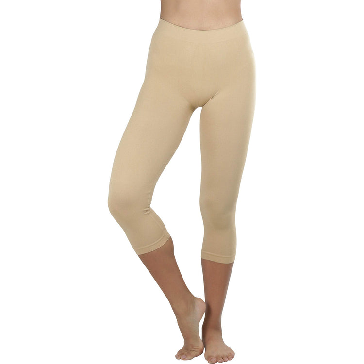 Women’s Capri Length Seamless Lightweight Stretch Leggings