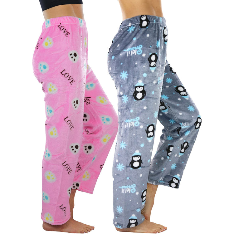 Women's Poly Fabric Ankle Length Pajama Bottoms