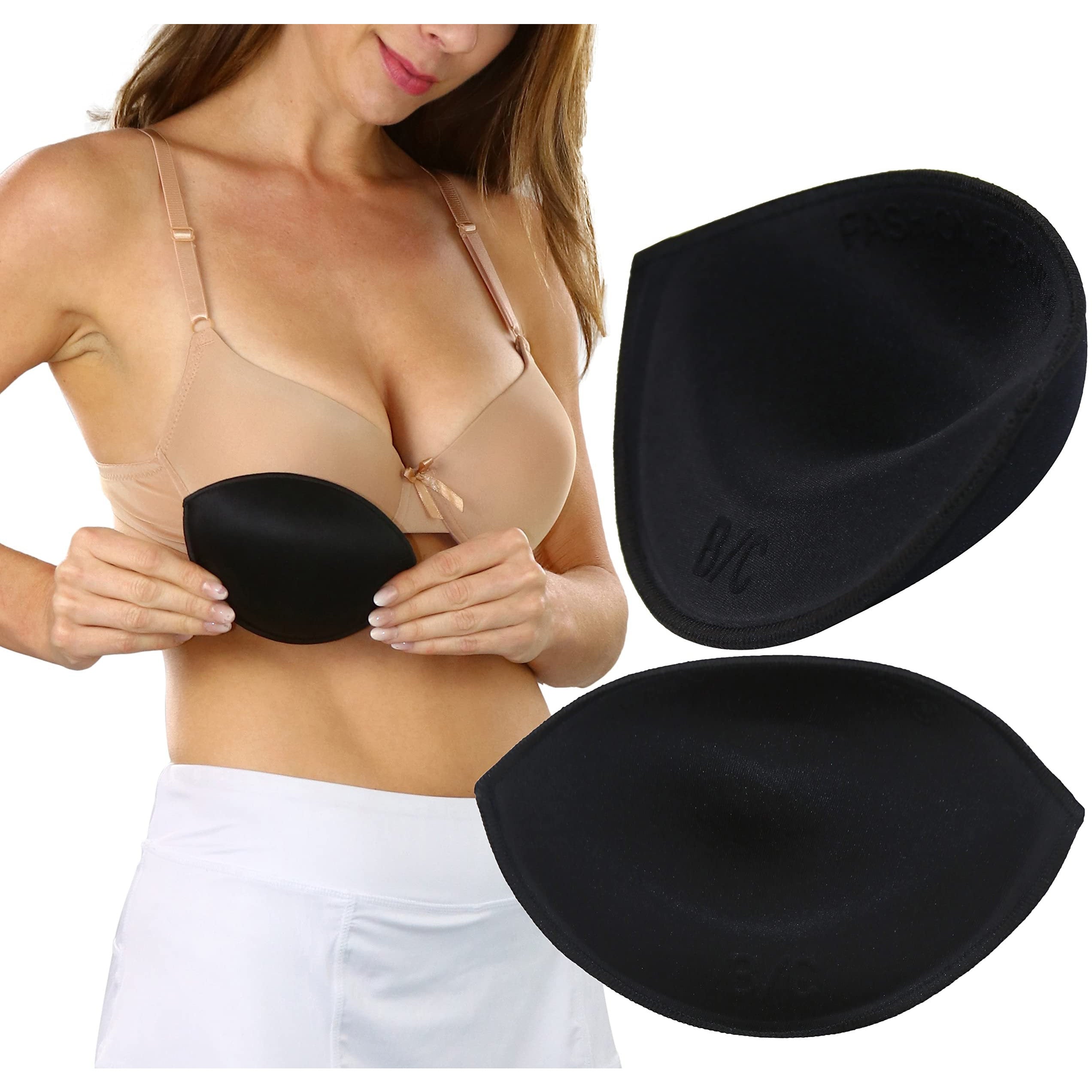 3 Pairs Bra Pads Inserts Bra Cups Inserts Removable Bahrain
