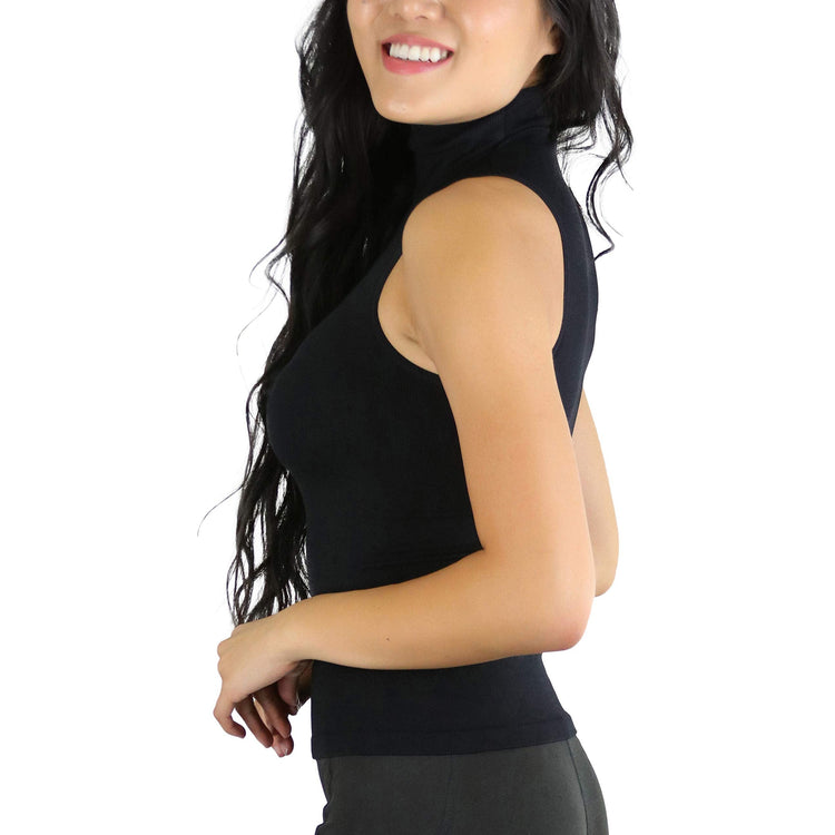 Women's Turtleneck Fullback Sleeveless Tank Top