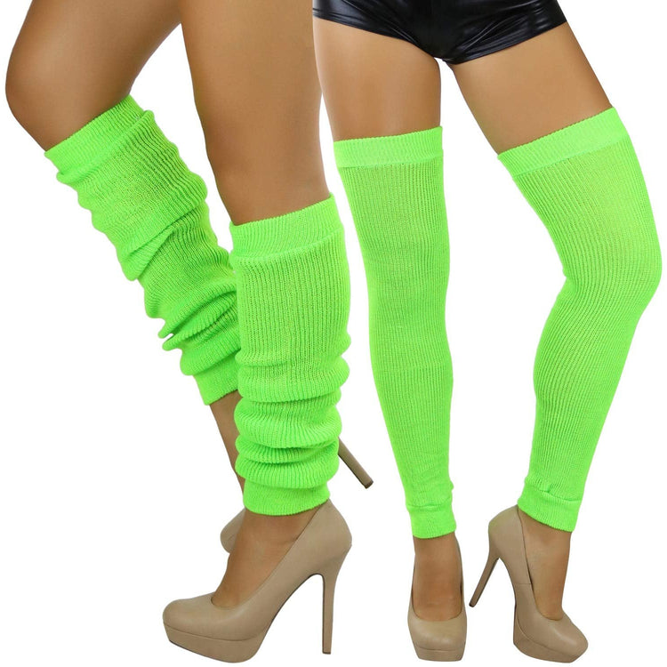 Women's Long Thigh High Separated Leg Warmers