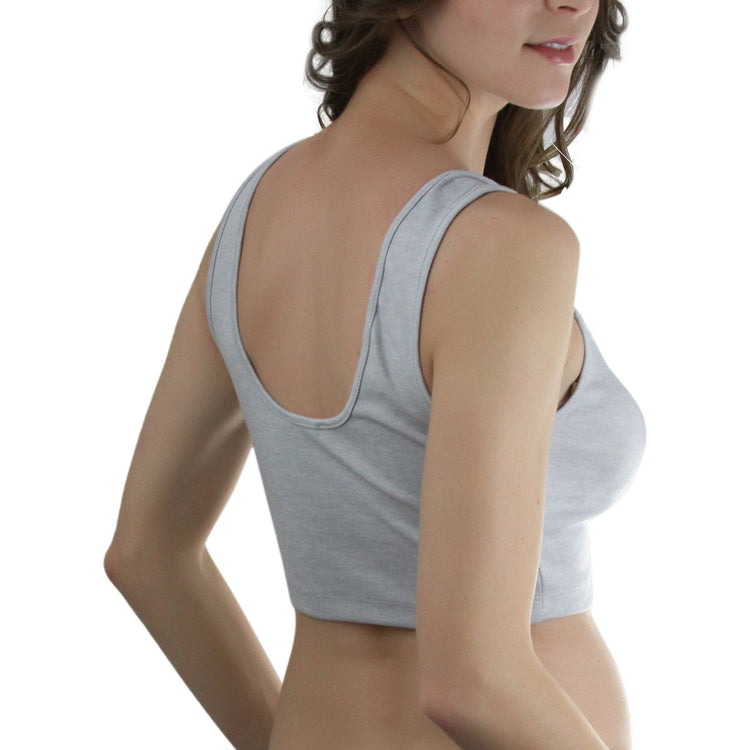Women's Sleeveless Mesh Crop Top