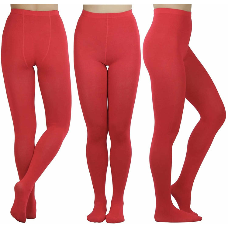 ToBeInStyle Women's Pack of 6 Footed Winter Tights