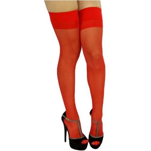 Women's Sheer Banded Thigh High with Back Seam