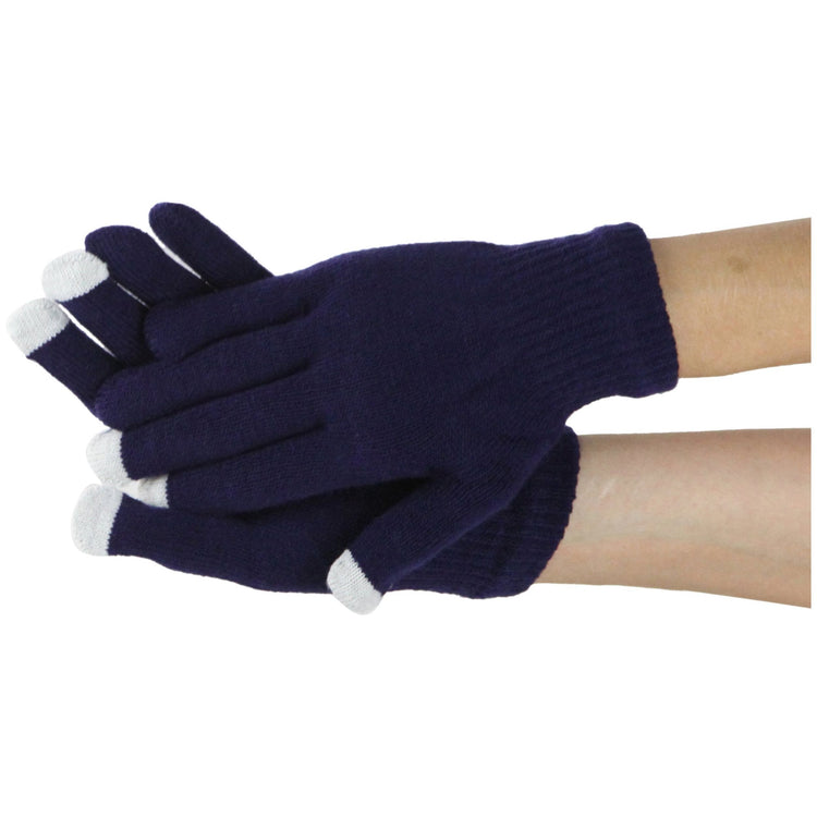ToBeInStyle Men’s Pack of 6 Assorted Style Traditional Winter Knit Cold Weather Gloves