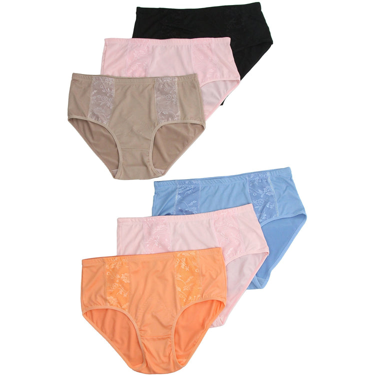 Women's 6 Pack High Waisted Briefs
