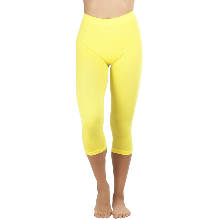 Women’s Capri Length Seamless Lightweight Stretch Leggings
