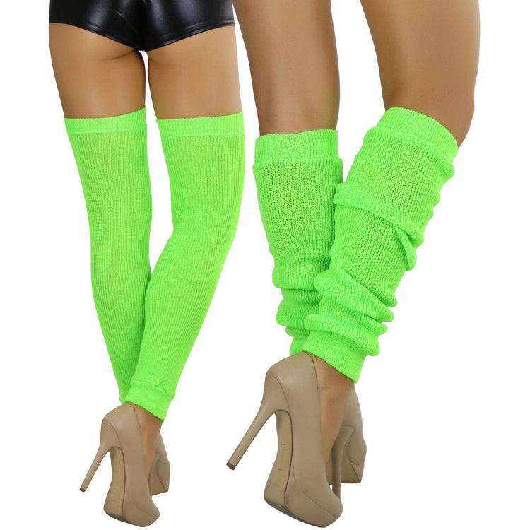 Women's Long Thigh High Separated Leg Warmers