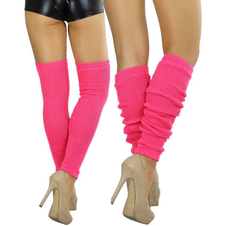 Women's Long Thigh High Separated Leg Warmers