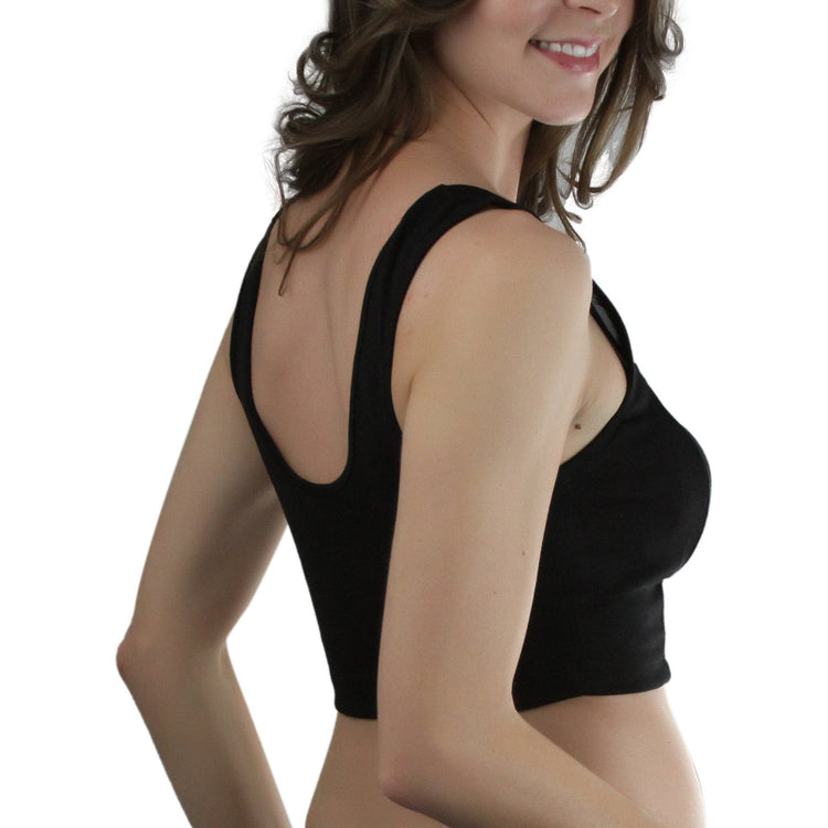 Women's Sleeveless Mesh Crop Top