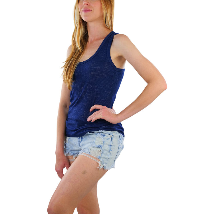 Women's Burnout Tank Top