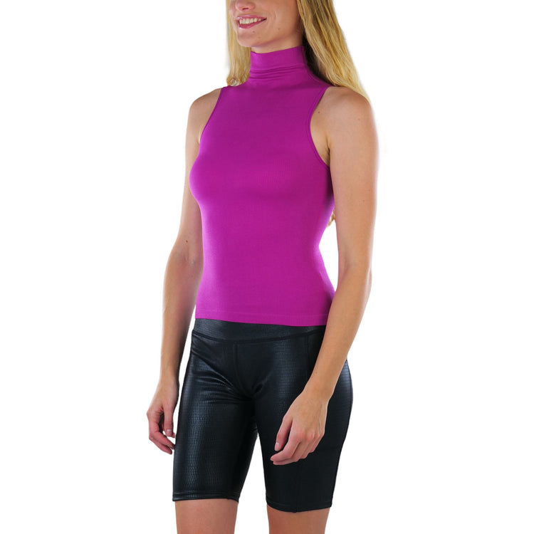 Women's Turtleneck Fullback Sleeveless Tank Top