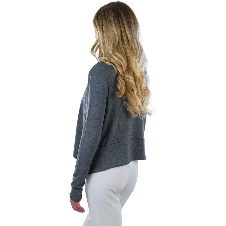 Women's Draped Front Cardigan