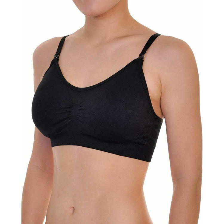 ToBeInStyle Women's Pack of 3 Seamless Nursing Bras with Mesh Detail