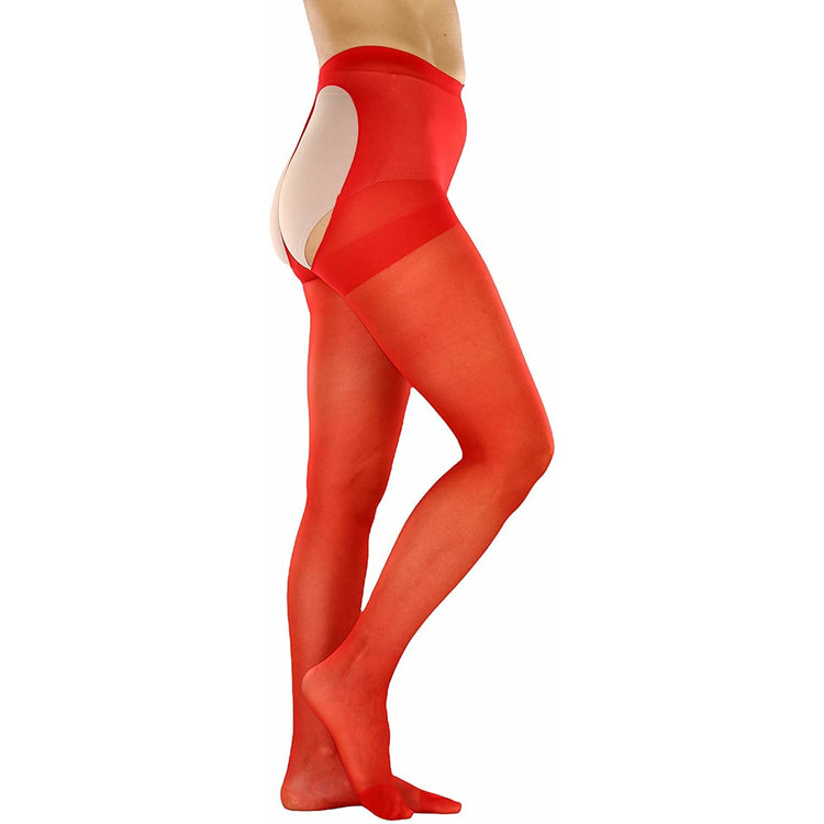 Women's Sheer Thong Back Cut Out Pantyhose Stocking Hosiery