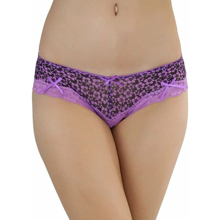 ToBeInStyle Women's Pack of 6 Lace Accents Hipster & Bikini Panties
