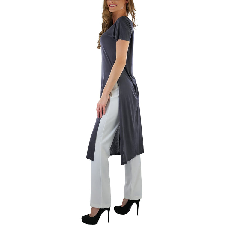 Women's Longline High-Slit Top