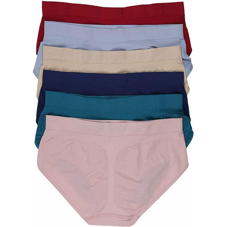 Women’s Pack of 6 Comfortable Bikini Brief Panties