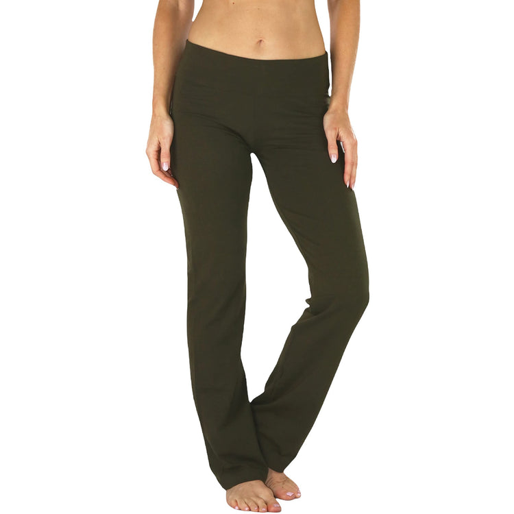 Women's Low Rise Sweatpants w/Fold-Over Waistband