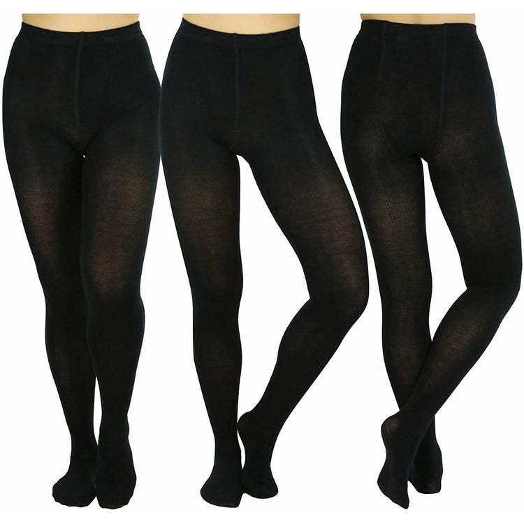 ToBeInStyle Women's Pack of 6 Footed Winter Tights