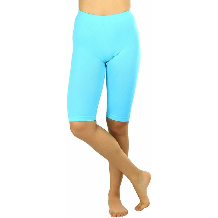 ToBeInStyle Women's Nylon 19" Knee Length Legging Shorts