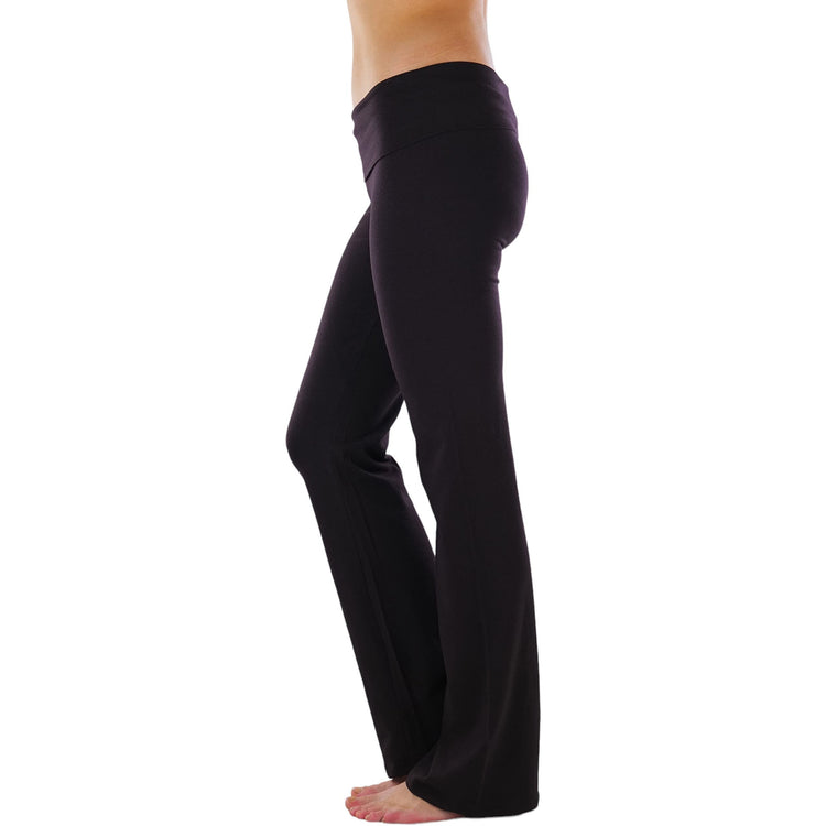 Women's Low Rise Sweatpants w/Fold-Over Waistband