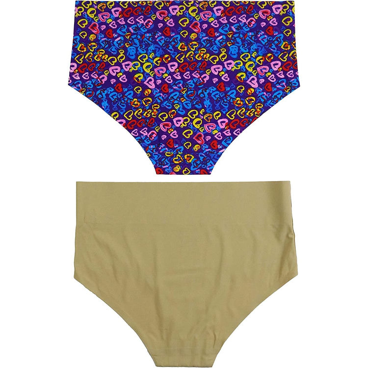 ToBeInStyle Womenโs Pack of 6 Comfortable No Panty Line Laser Cut Boyshorts