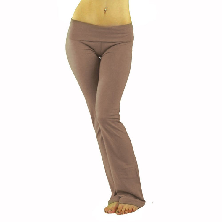 Women's Low Rise Sweatpants w/Fold-Over Waistband