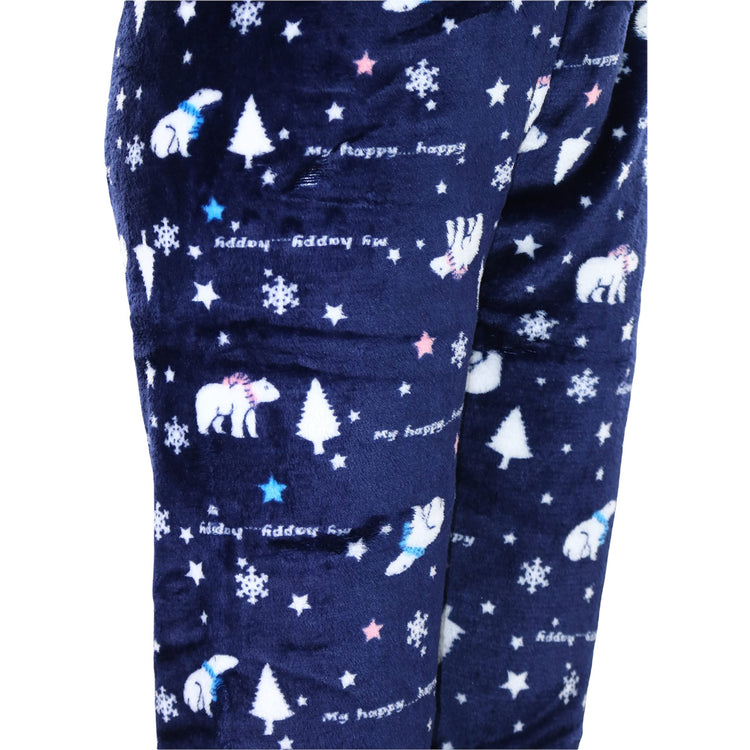 Women's Poly Fabric Ankle Length Pajama Bottoms