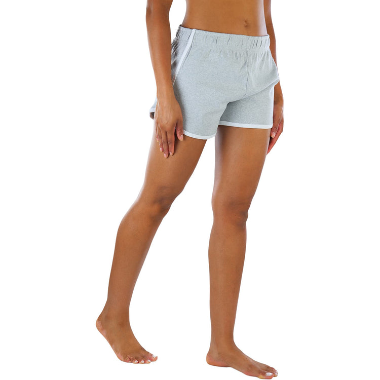 Women's Contrast Waistband Athletic Shorts