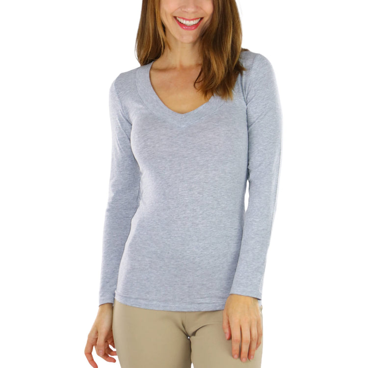 Women's Long Sleeve V-Neck T-Shirt