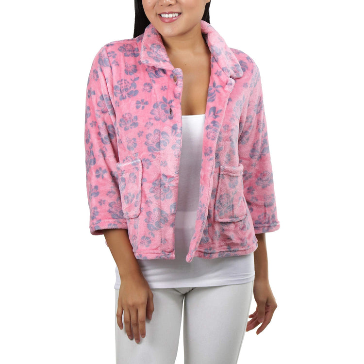 Plush Mix-and-Match Crop Jacket or Comfy Pants Lounge/Sleepwear - Sold Separately