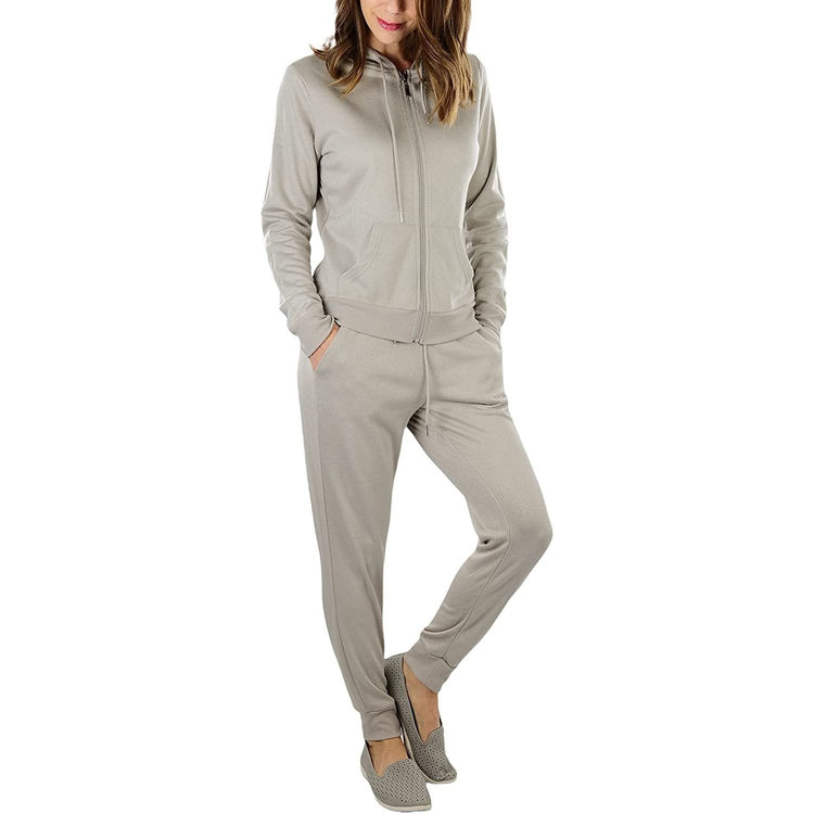 ToBeInStyle Women's French Terry Lightweight Hooded Jacket & Pants