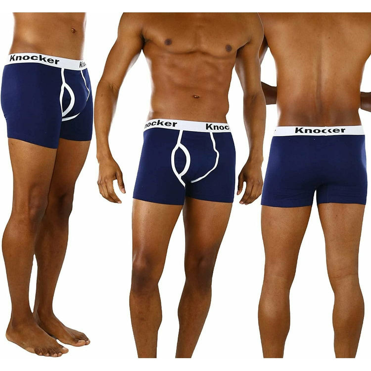 Men's Pack of 6 Cotton-Spandex Blend Boxer Briefs