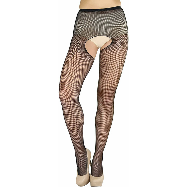 Women's Crotchless Fishnet Pantyhose