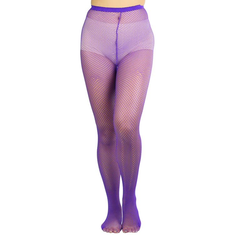 ToBeInStyle Womens Pack of 6 Vibrant Color Nylon Fishnet Pantyhose