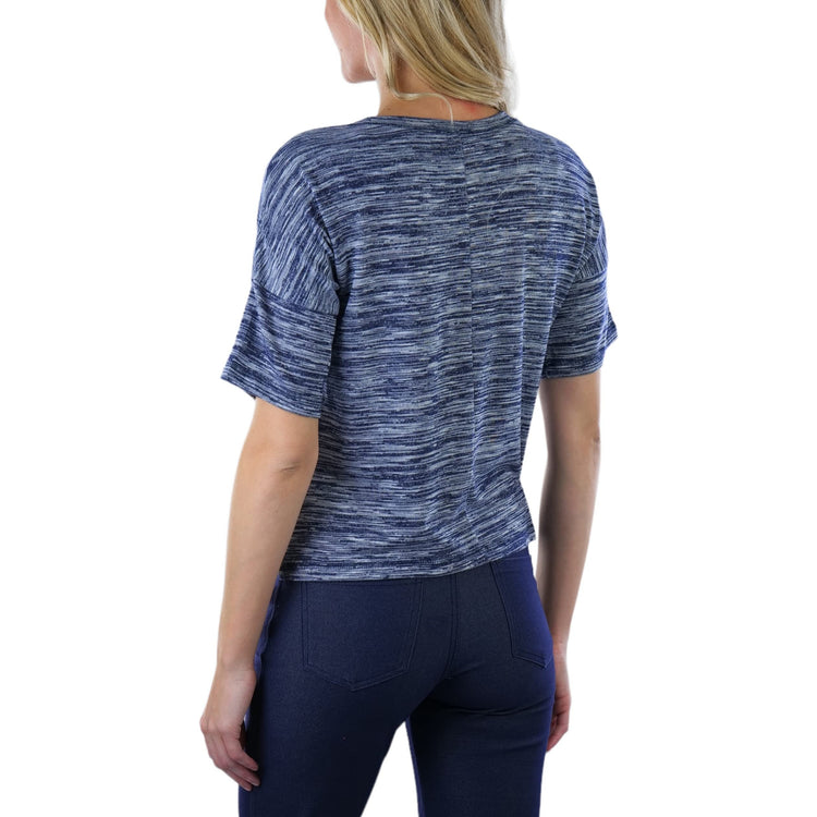 Women's Short Sleeve Hacci Sweater