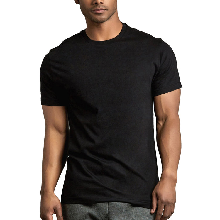 ToBeInStyle Men's Pack of Cotton Short Sleeve Crew Neck Tees